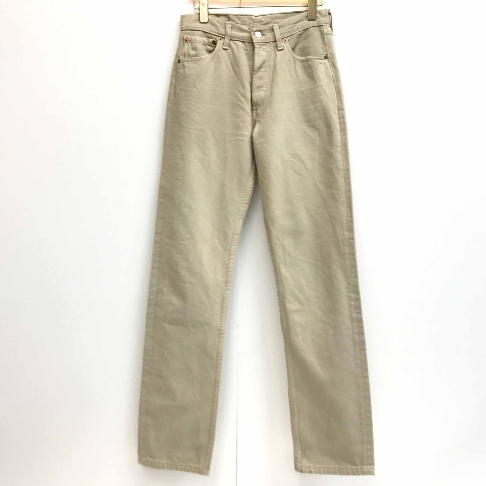 【物流センター】 中古 Levi's | リーバイス その他ボトムス リーバイス 501 90年代 UK イギリス製 カラーデニムパンツ ユーロリーバイス ボタン裏299 うすベージュ オートミール W29 L34 ベージュ 
