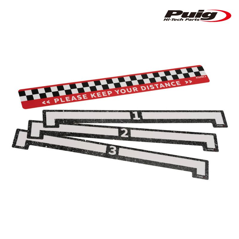 Puig 20368N STICKERS KIT SAFETY DISTANCE プーチ ソーシャルディスタンス ステッカー