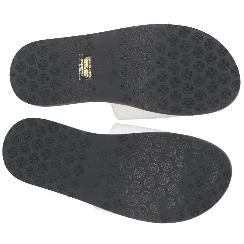 新品】クロムハーツ CHプラスパッチ レザー スライドサンダル 39