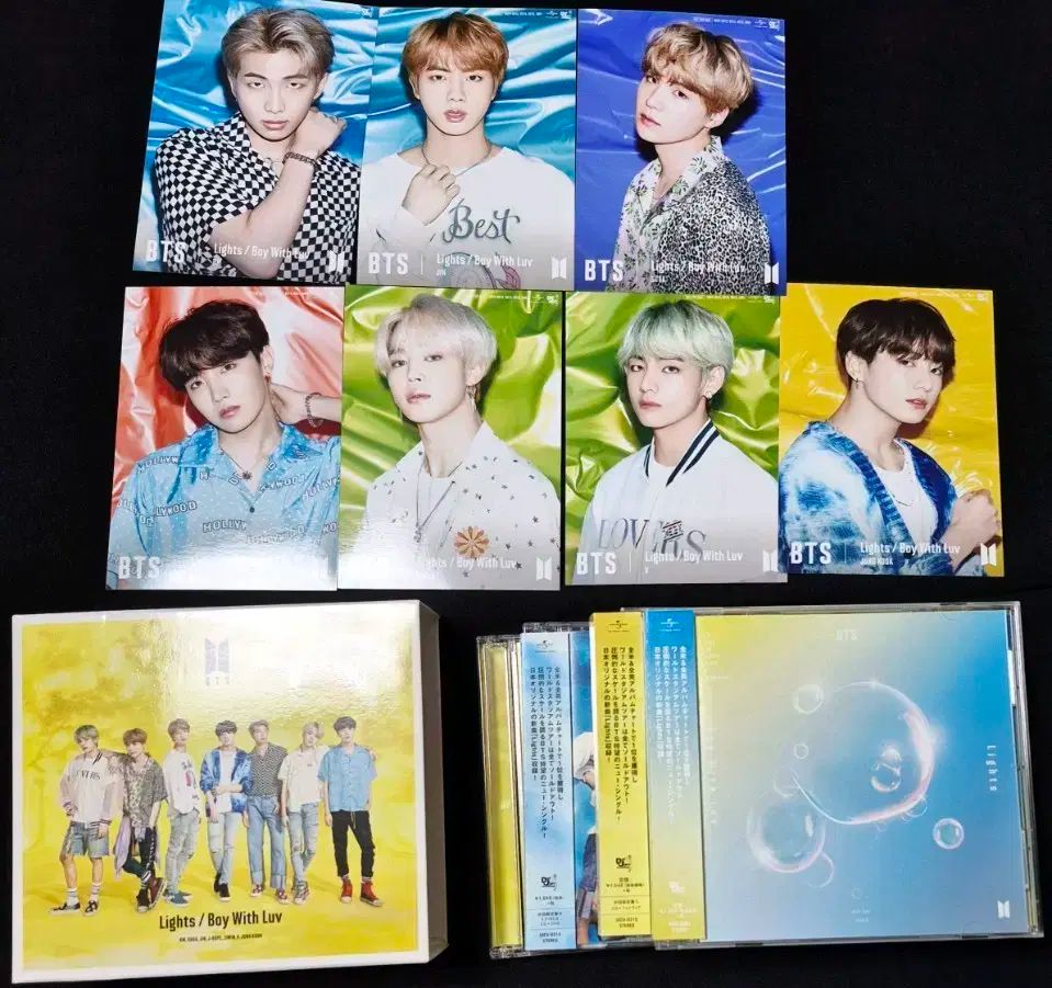 BTS Lights 限定トレカ 購入特典 7枚セット 防弾少年団 バンタン BTS(防弾少年団・バンタン) 日本 Lights 初回限定盤 通常版 CD +