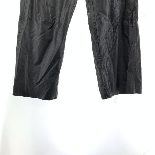 中古】MM6 MAISON MARGIELA フェイクレザーパンツ サイズ46 ブラック