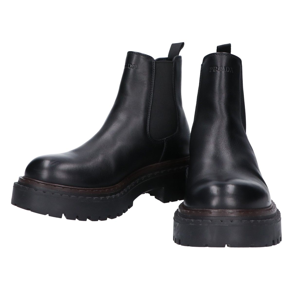 PRADA プラダ 2TE199 チャンキーラバーソール レザー チェルシー 5