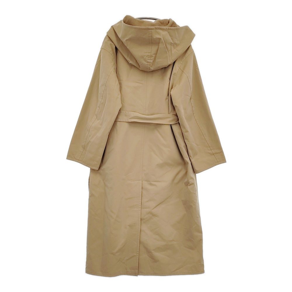 AURALEE FINX HARD TWIST GABARDINE HOODED DOUBLE COAT A22AC03FB 定価98000円 コート 22AW ベージュ レディース オーラリー 5-1008T♪