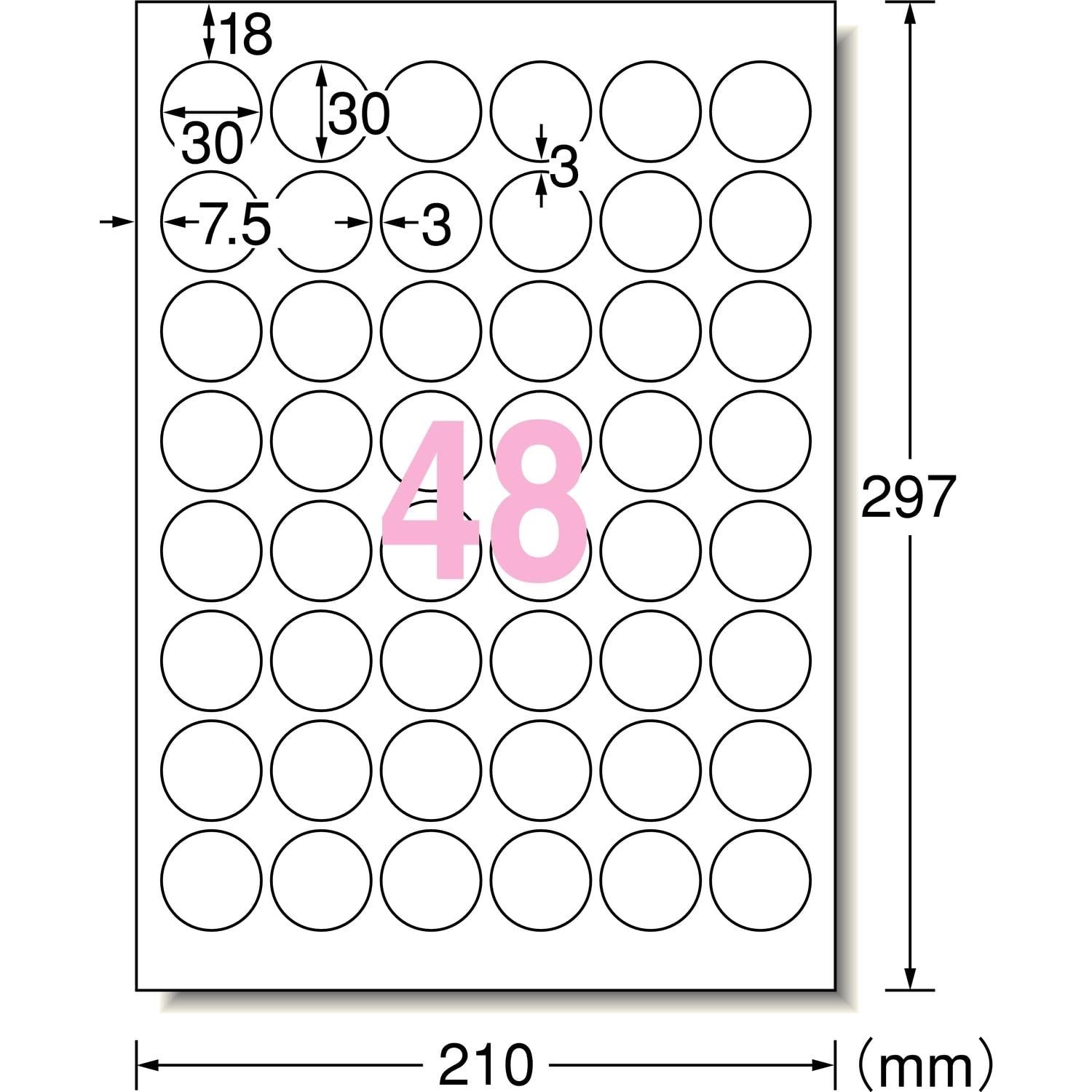 エーワン ラベルシール/宛名シール 【A4/6面 100枚】 マルチタイプ 73206 防ご ds-