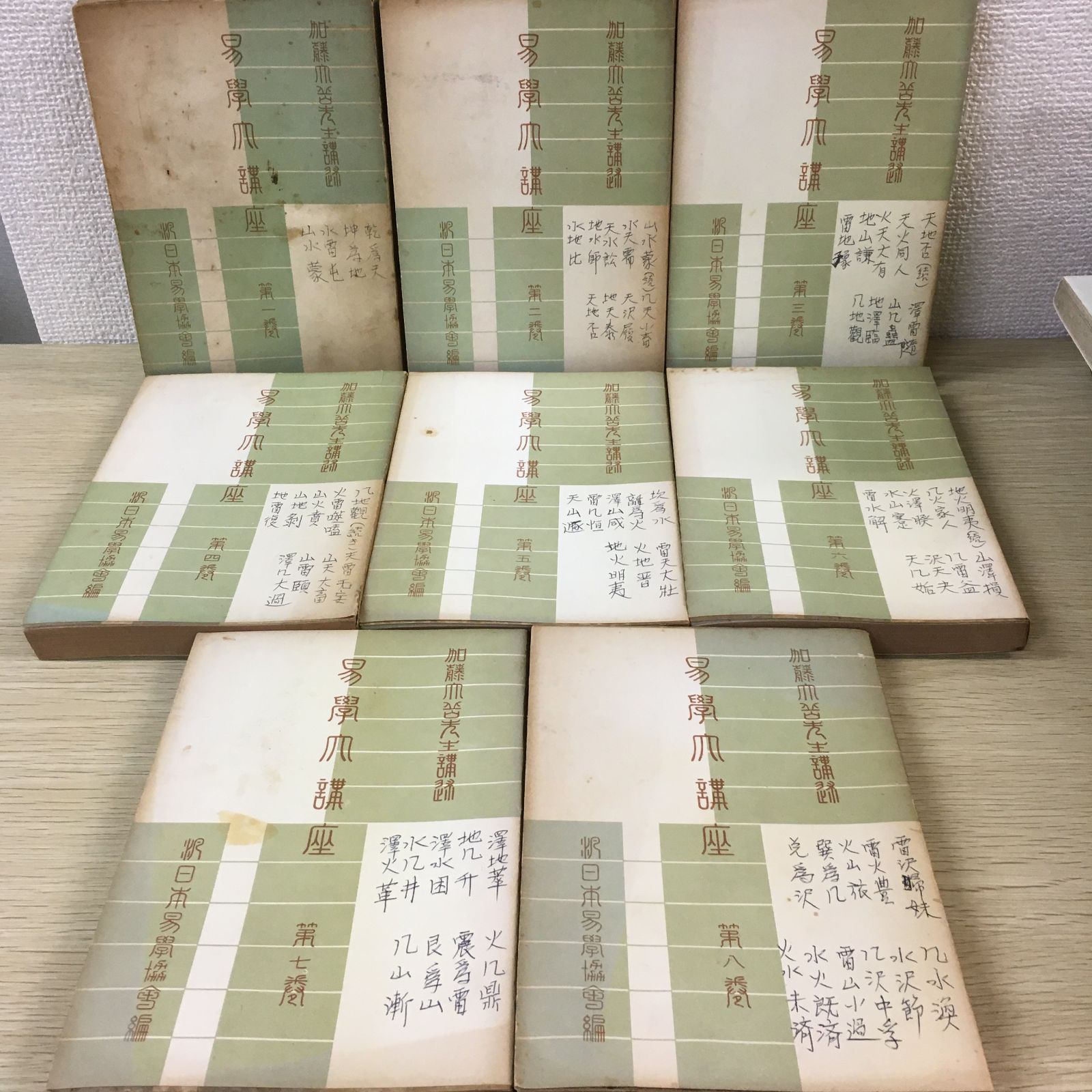 希少・絶版本】易学大講座 加藤大岳先生講述 全8巻セット【占い