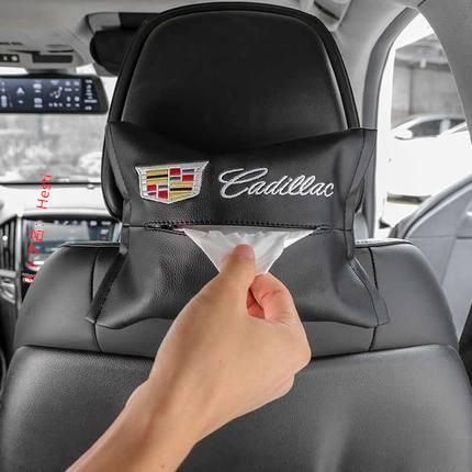 高品質 キャデラック Cadillac15 車のティッシュ ティッシュケース 収納ポケット　車のティッシュボックス ティッシュ収納