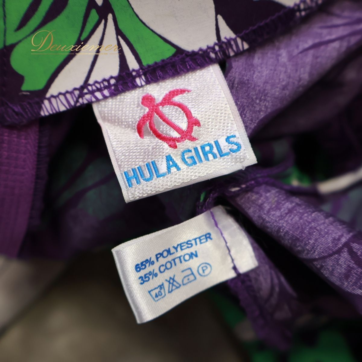 【フラダンス衣装】パープル系 HULA GIRLS ワンピース ドレス 紫 白 ハイビスカス柄 花柄 フリル 華やか ホワイト グリーン アロハ フラダンス衣装】パープル系 HULA GIRLS ワンピース ドレス 紫