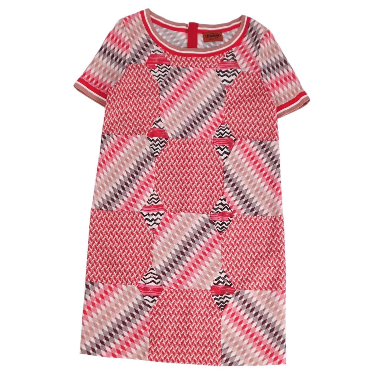 美品 ミッソーニ MISSONI ワンピース ニット 総柄 レーヨン トップス