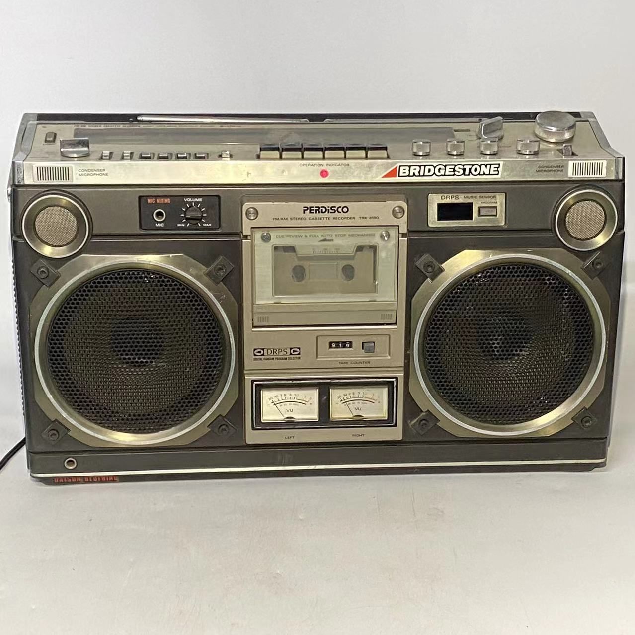 現状品】PERDISCO ラジカセ カセットプレーヤーTRK-8180 【公式通販】