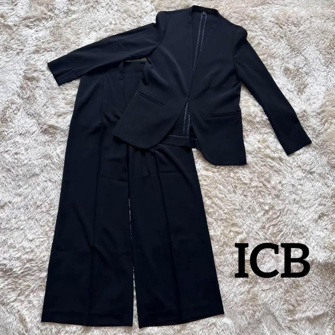 iCB アイシービー セットアップ フォーマル スーツ ブラック Lサイズ