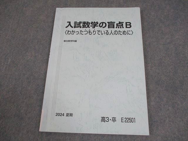 駿台 入試数学の盲点B〈わかったつもりでいる人のために