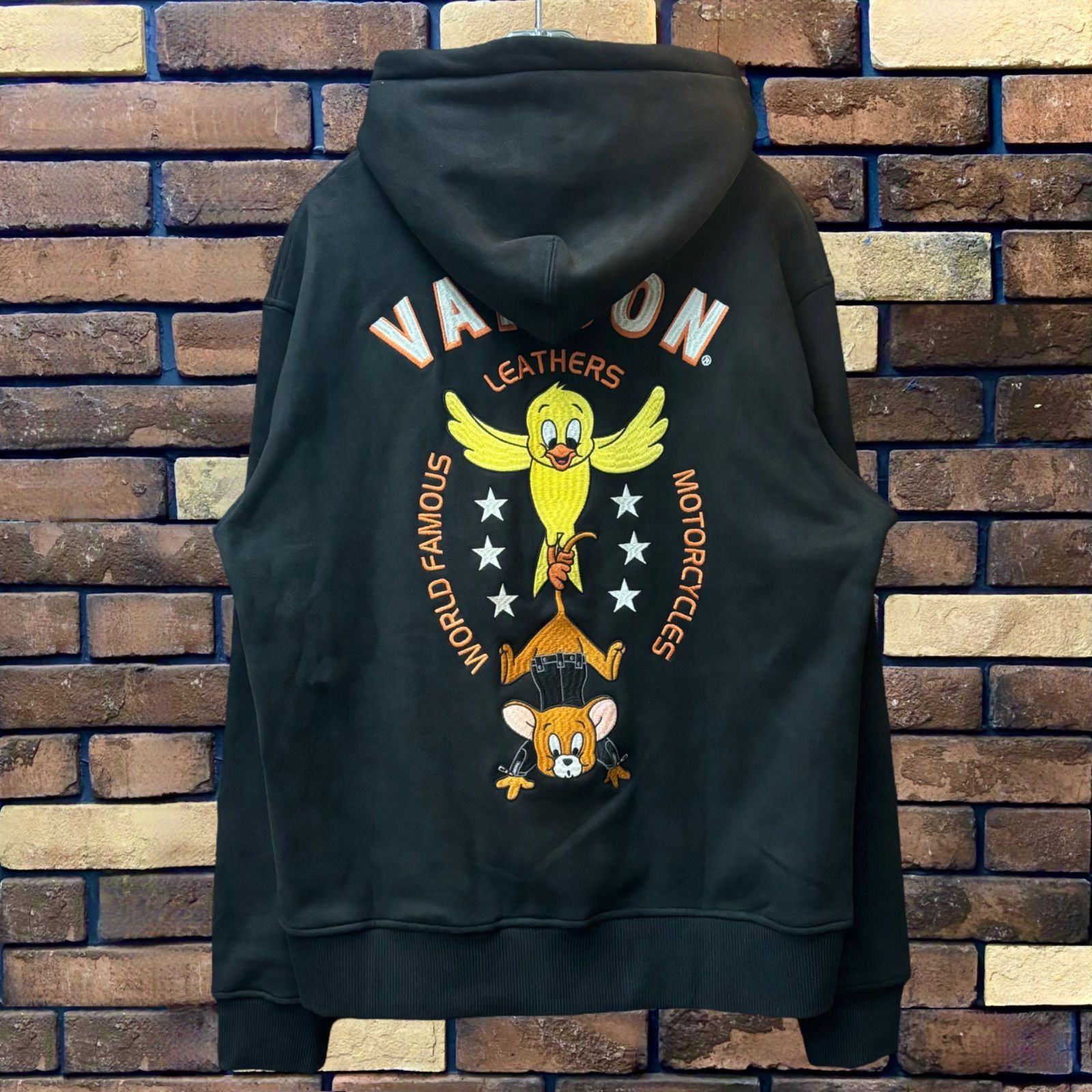 TOM&JERRY ボンディングZIPパーカー】VANSON バンソン コラボ