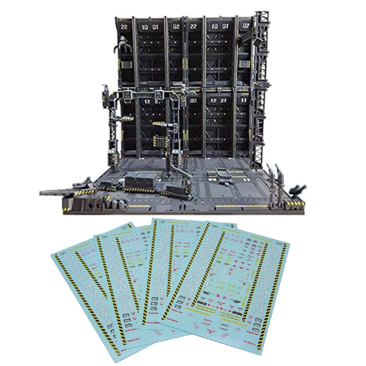 UME-STAR ガンプラ プラモデル ジオラマベース 格納庫 模型 展示 基地 戦艦 ドック プラモ 背景