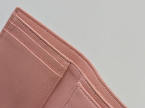 シャネル CHANEL 三つ折り財布 コンパクトウォレット レザー ココ  