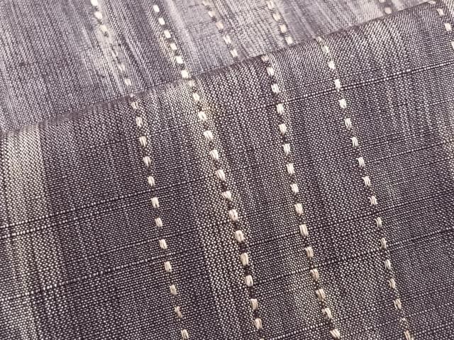 平和屋着物▽道中着 単衣 紬地 霞文 ロング丈 正絹 逸品 CAAT5968id