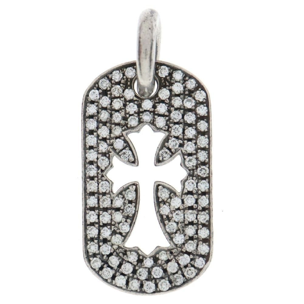 クロムハーツ ドッグタグ フレア スモールダガー ネックレストップ