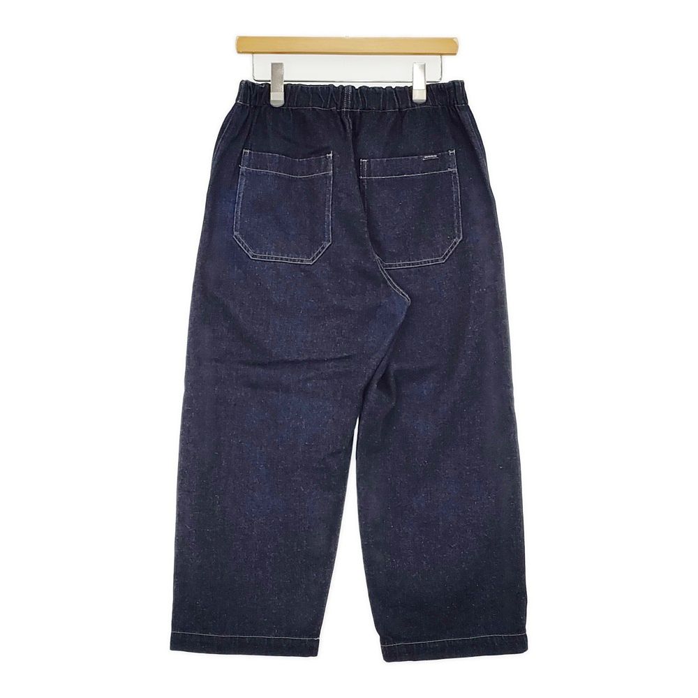 nest Robe UpcycleLino BASIC コットンリネンデニムワイドパンツ サイズ1 600225-7024-6 ネイビー レディース ネストローブ 5-0930G♪