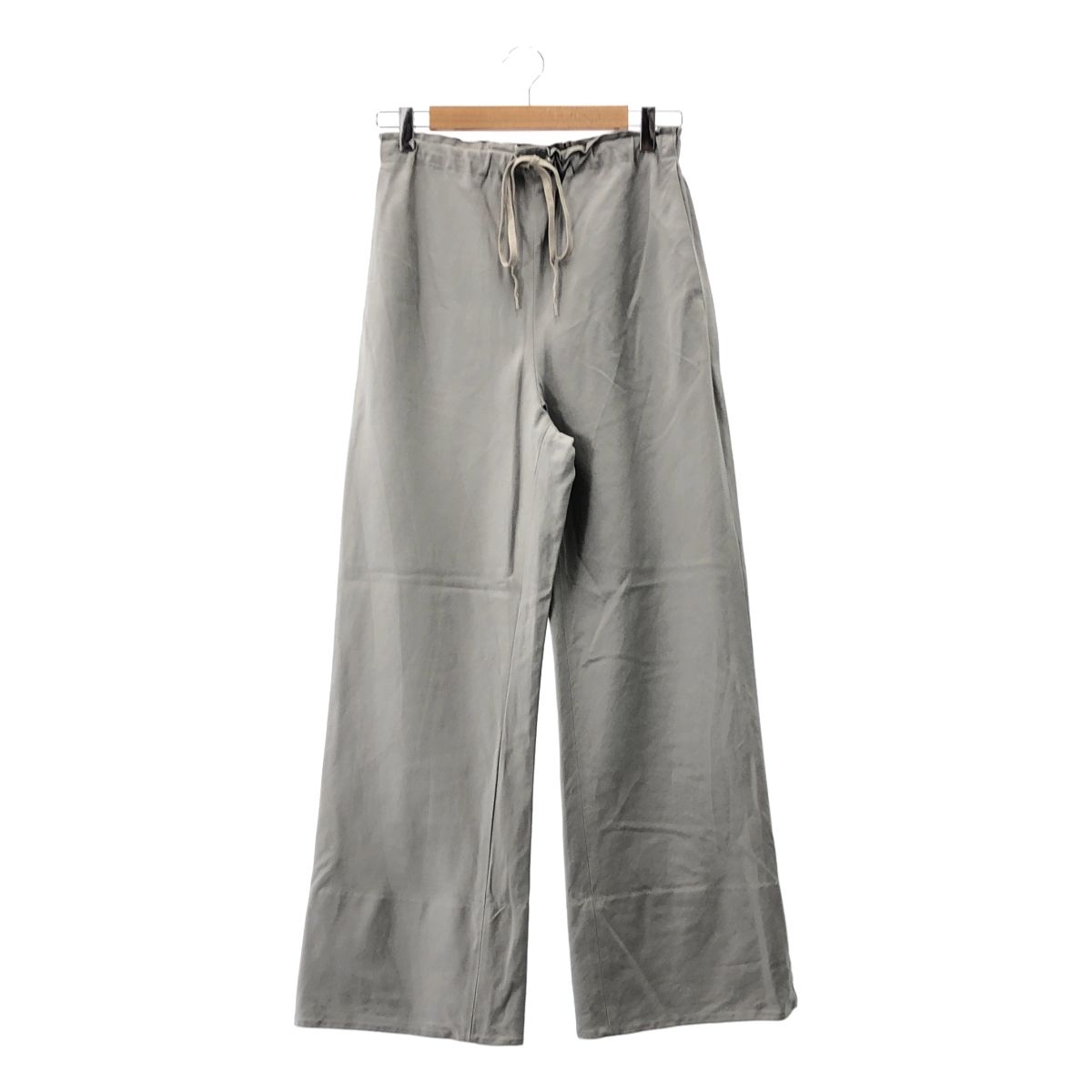 BLAMINK ブラミンク コットン リネン ドローストリング イージーパンツ 38 グレー レディース