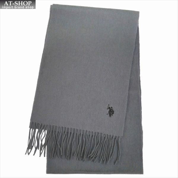 ポロ マフラー U.S. POLO 無地 USPA-2009 143591 グレー 2021AW