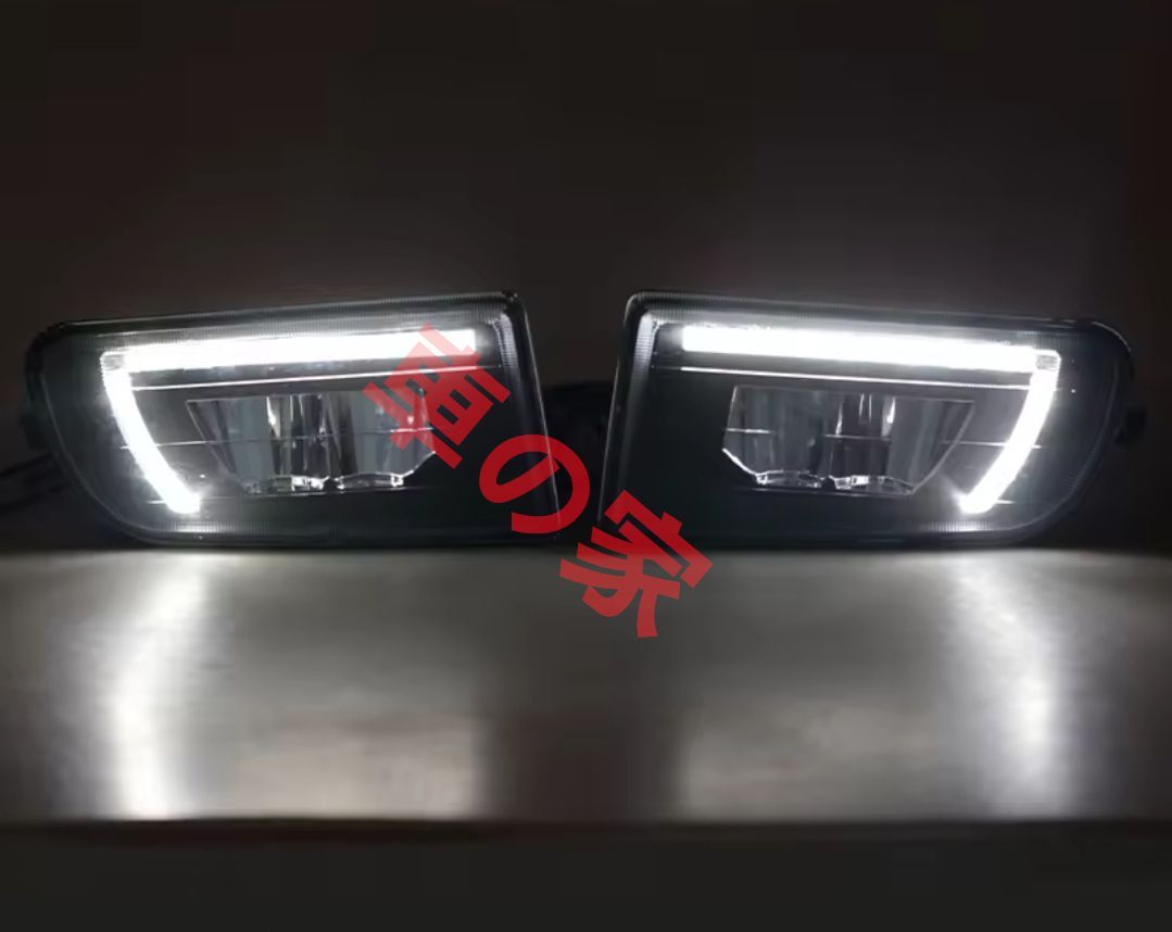 ブラック トヨタカローラ100系 フロントバンパーフォグランプ LEDフォグ AE100 AE101など 1993-1999 超高輝度 ライト