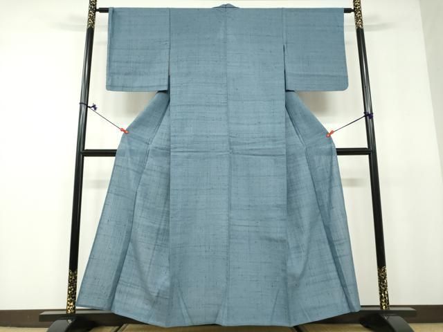 平和屋着物▽生紬 単衣 御召茶色 正絹 逸品 DAAS1151ud