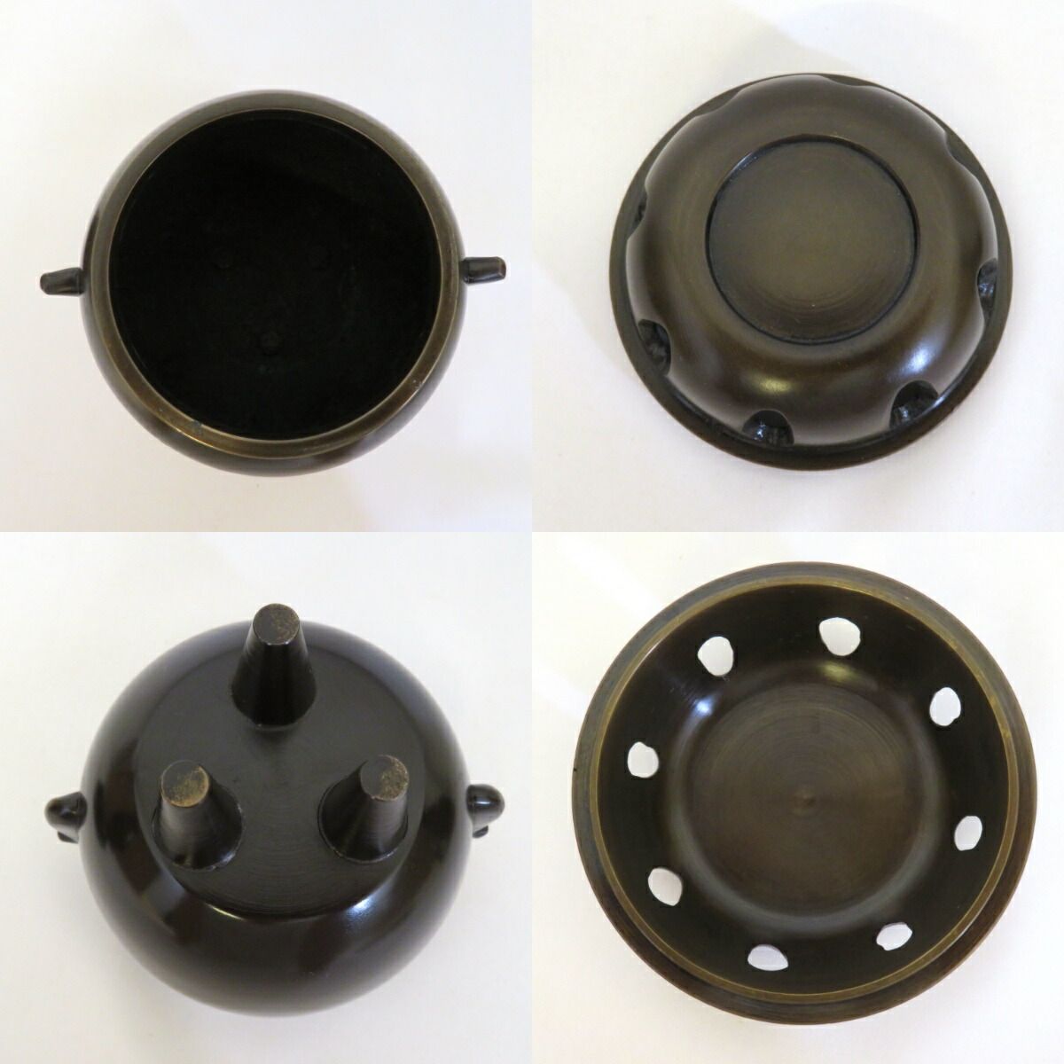 中古】大野芳光作 唐銅 三具足 供茶 茶道具【美品】 - メルカリ
