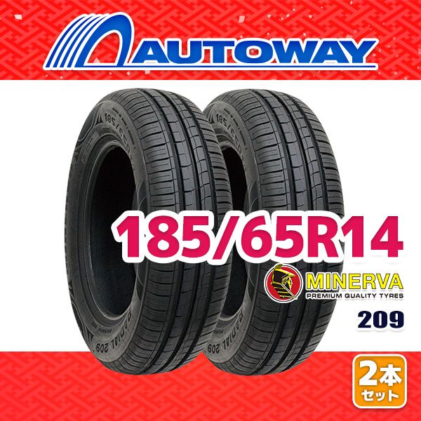 AUTOWAY 185|65R14 サマータイヤ MINERVA 209 14インチ 2本セット 夏タイヤ オートウェイ