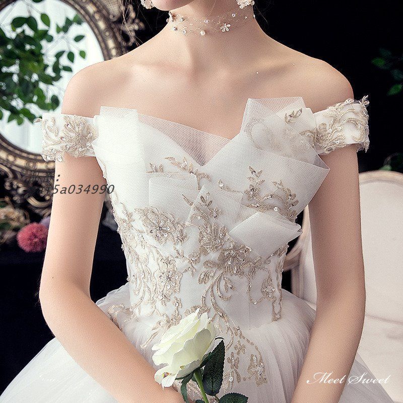 ウェディングドレス ロングドレス プリンセスラインドレス オフショルダー 二次会 結婚式 チュール 花嫁 ウエディングドレス 挙式 ブライダル 前撮り pai5a034990 WWW_MORNINGWALKER_COM