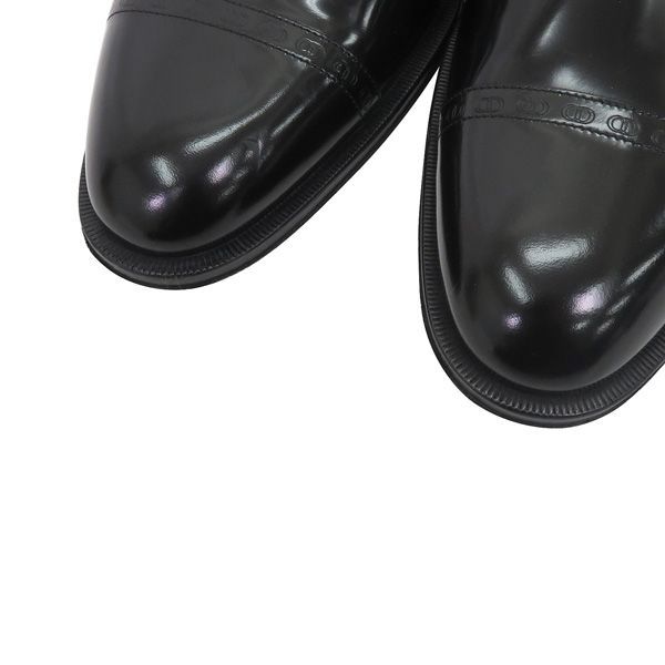 美品　Dior　ディオールオム　エナメル　ドレスシューズ　レザー　ブラック　26 DIOR HOMME ディオールオム bee 蜂 装飾 エナメル レザー ダービー