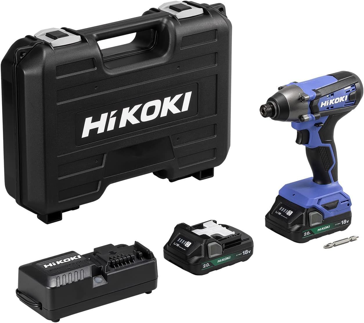  HiKOKI ハイコーキ 18 V インパクトドライバー FWH DF 高トルクタイプ 2 0 Ahバッテリー 充電器 ケース付 BG 穴あけ機 電動工具 エア工具