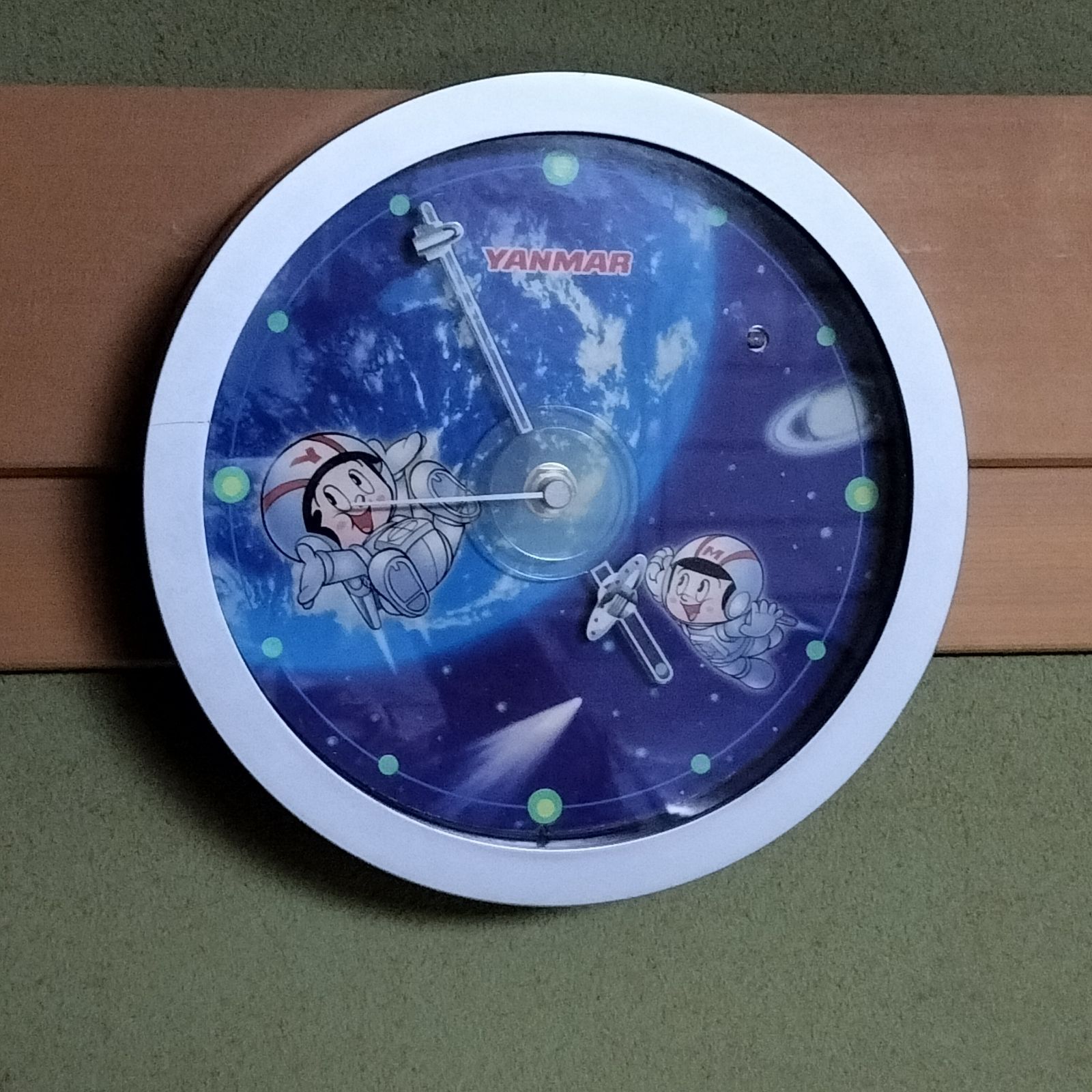 ヤンマー　グッズ　壁掛け　時計　ヤン坊　マー坊 希少 非売品 80〜90年代 YANMAR ヤンマー ヤン坊マー坊 からくり