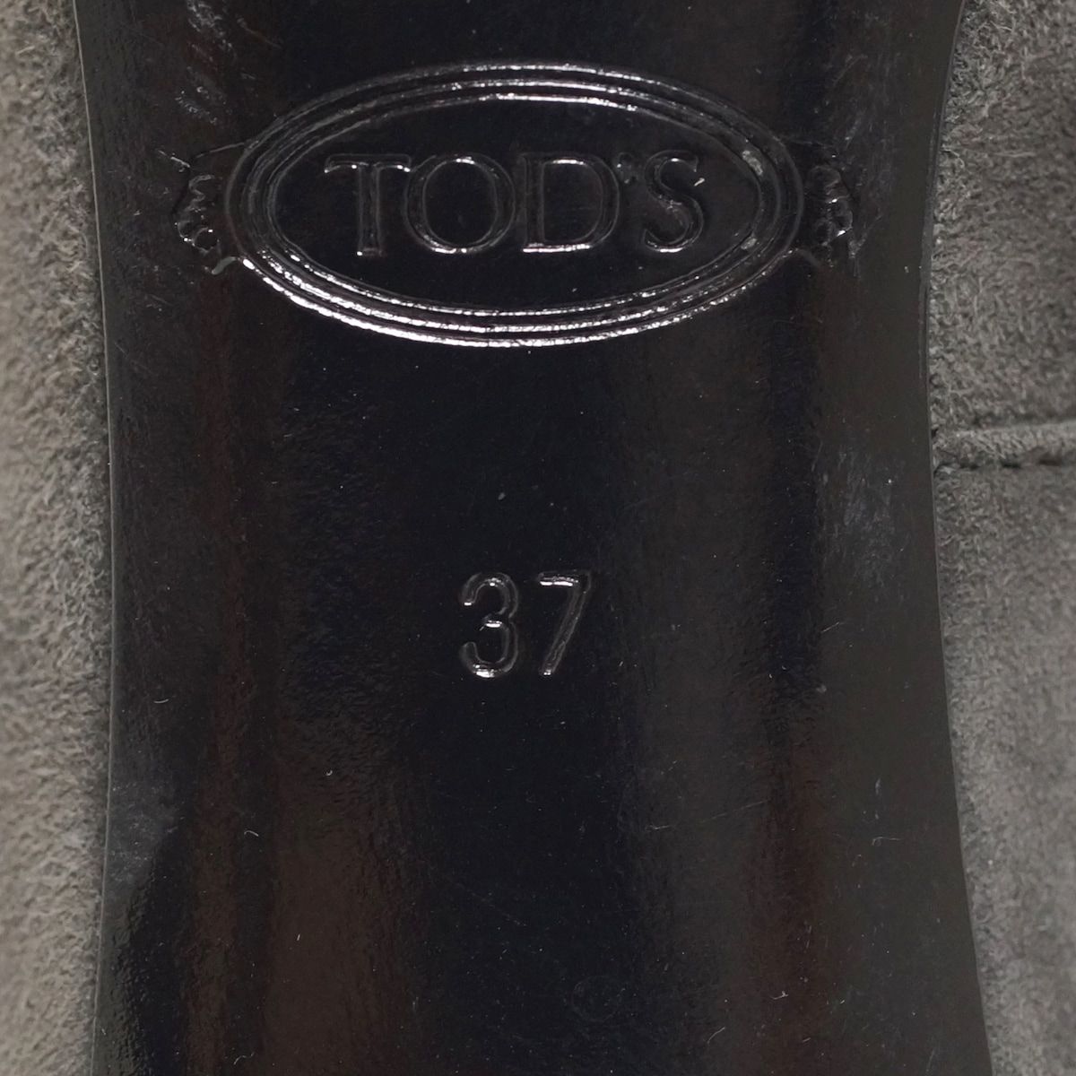 TOD'S(トッズ) パンプス 37 レディース - ダークグレー アウトソール張 