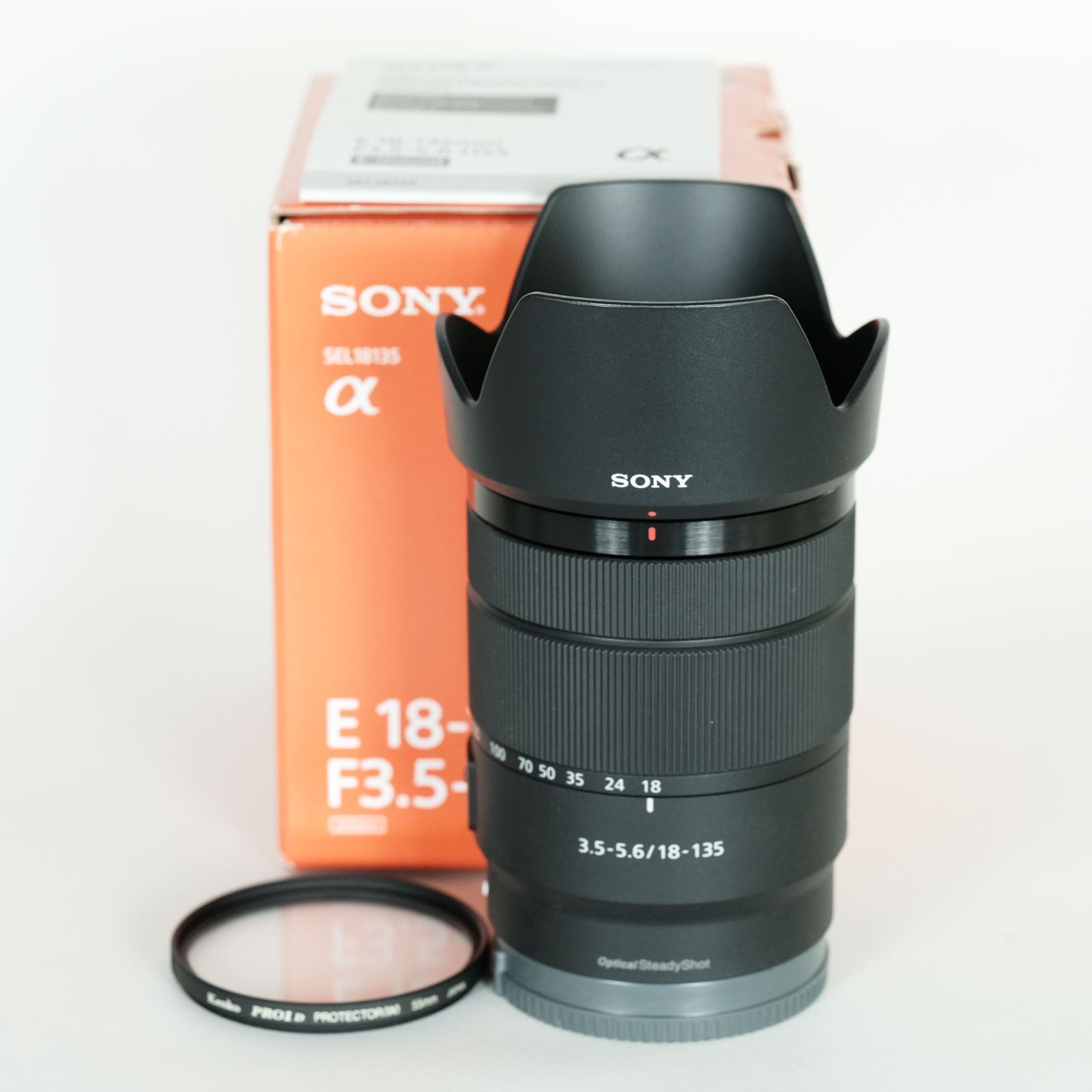 美品 SONY SEL18135 kenkoフィルター付 美品 SONY E 18-135mm F3.5-5.6