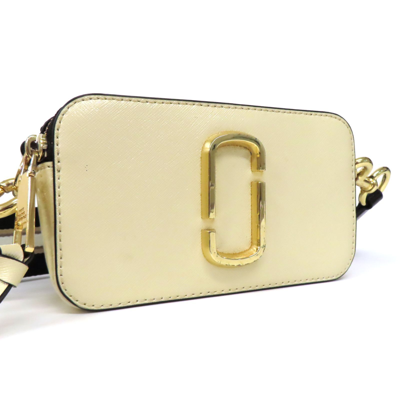 美品✨ マークジェイコブス　スナップショット　カメラショルダーバッグ　アイボリー OI25537 美品 MARC JACOBS マークジェイコブス スナップショット