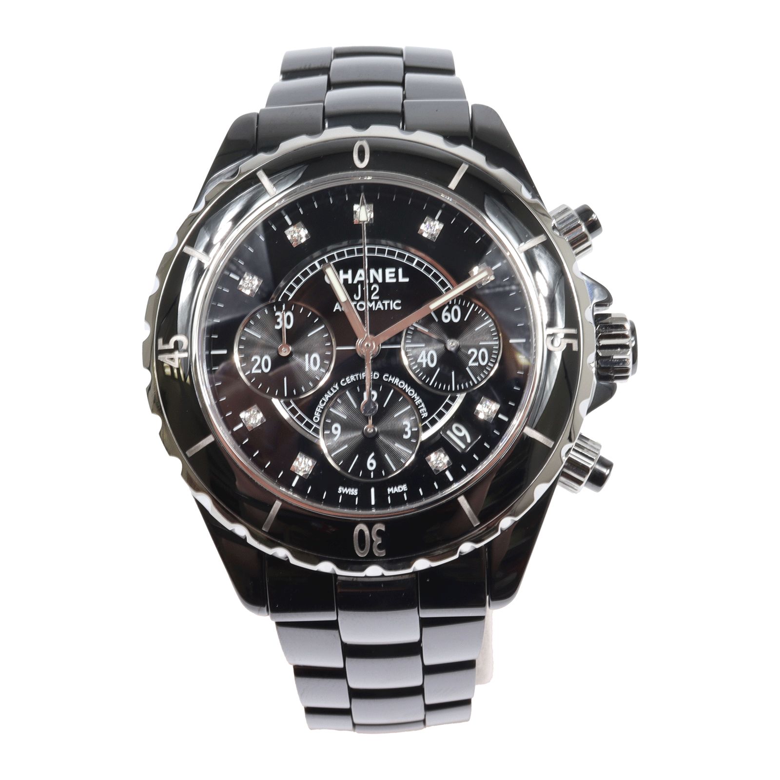 新品仕上げ 1年間保証 CHANEL シャネル J12 41mm H2419 クロノグラフ 