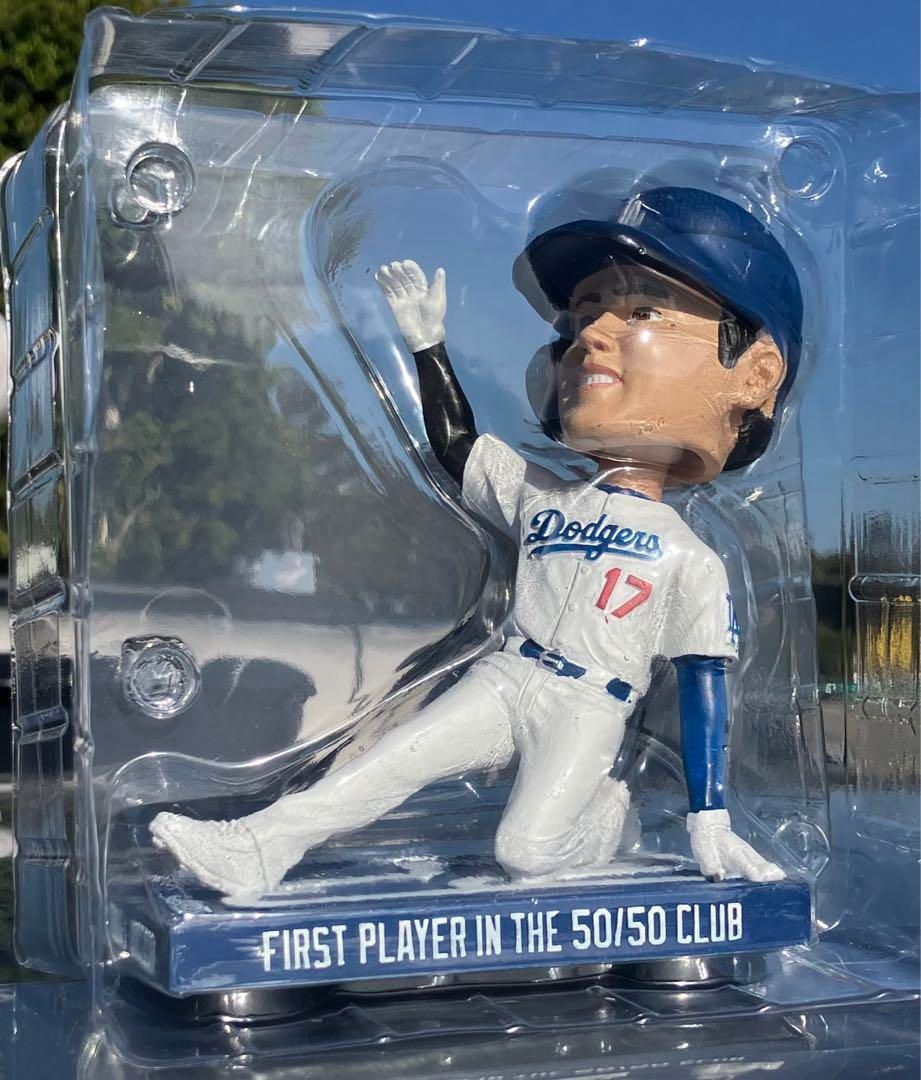 大谷翔平 Bobblehead 50/50クラブ記念品 ドジャース 大谷翔平 50-50CLUB ボブルヘッド 8インチ – US FAN