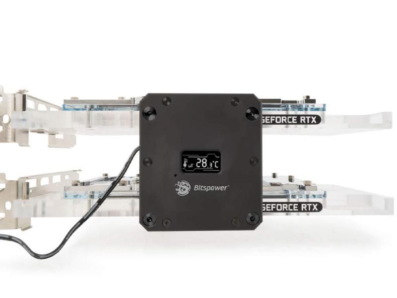 Bitspower ブロック ブリッジ with OLED（Slot 1 &- 4