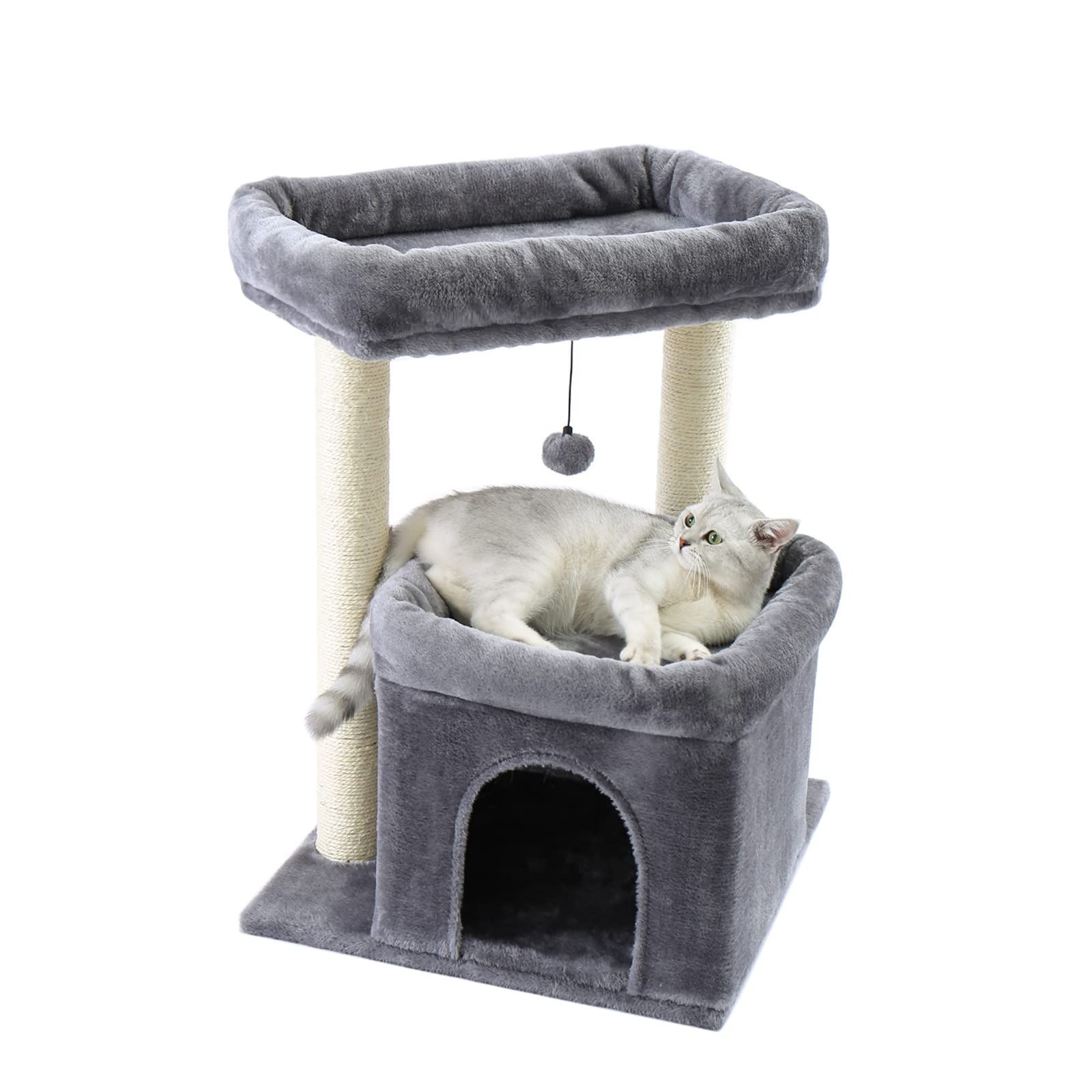 PETEPELA(ぺテぺラ) キャットタワー 大型猫用 コンパクト 多頭飼い PETEPELAぺテぺラ キャットタワー スリム 大型猫 多頭飼い 据置