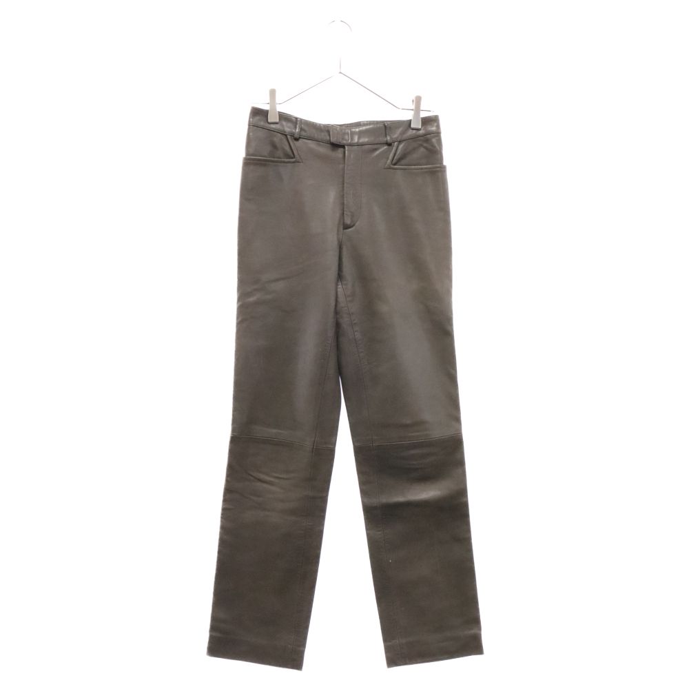 GUCCI グッチ ラムレザーパンツ GUCCI (グッチ) ラムレザーパンツ 羊革 テーパード ボトムパンツ 239