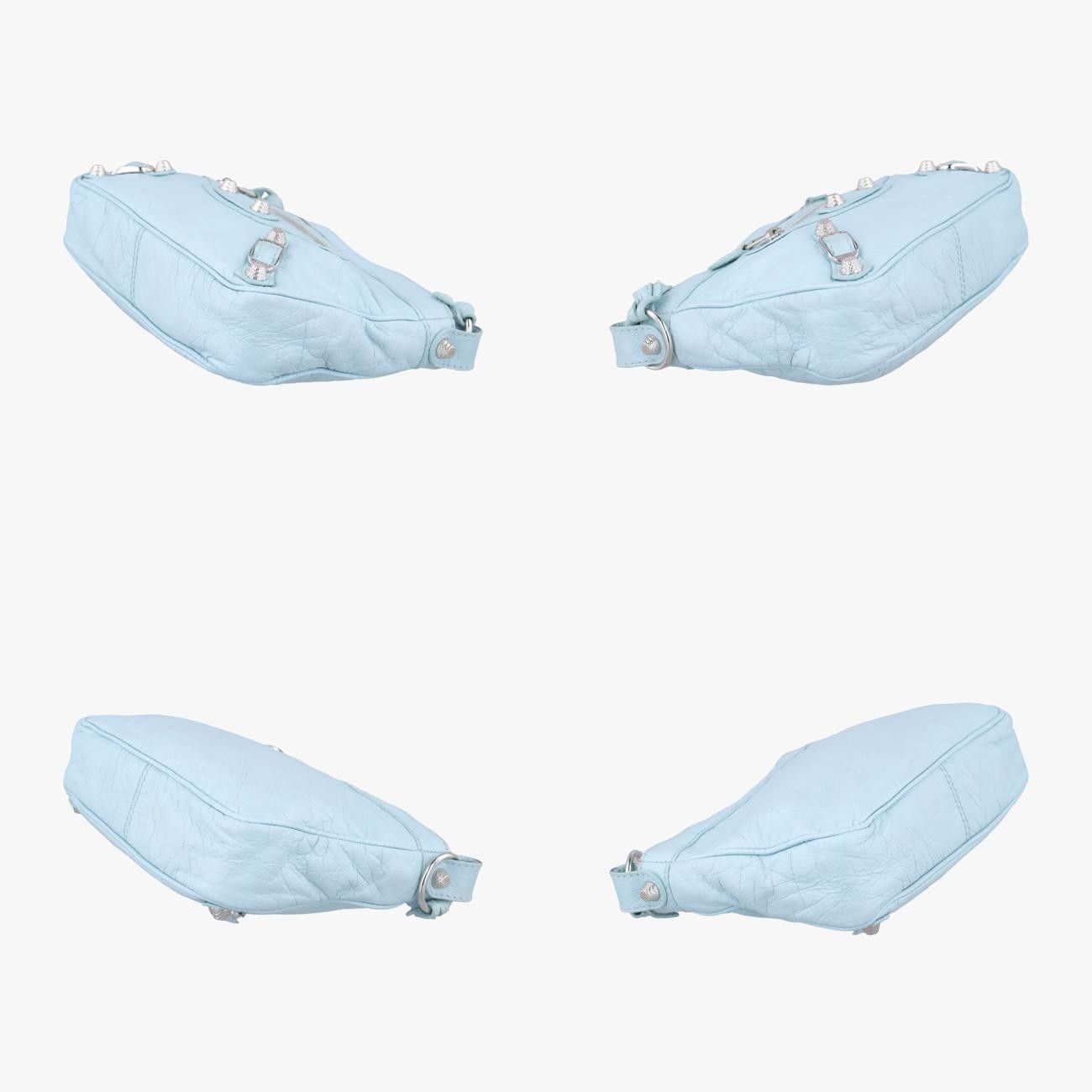 バレンシアガBalenciagaジャイアントヒップブルーラムスキン237203.4915.H.002123