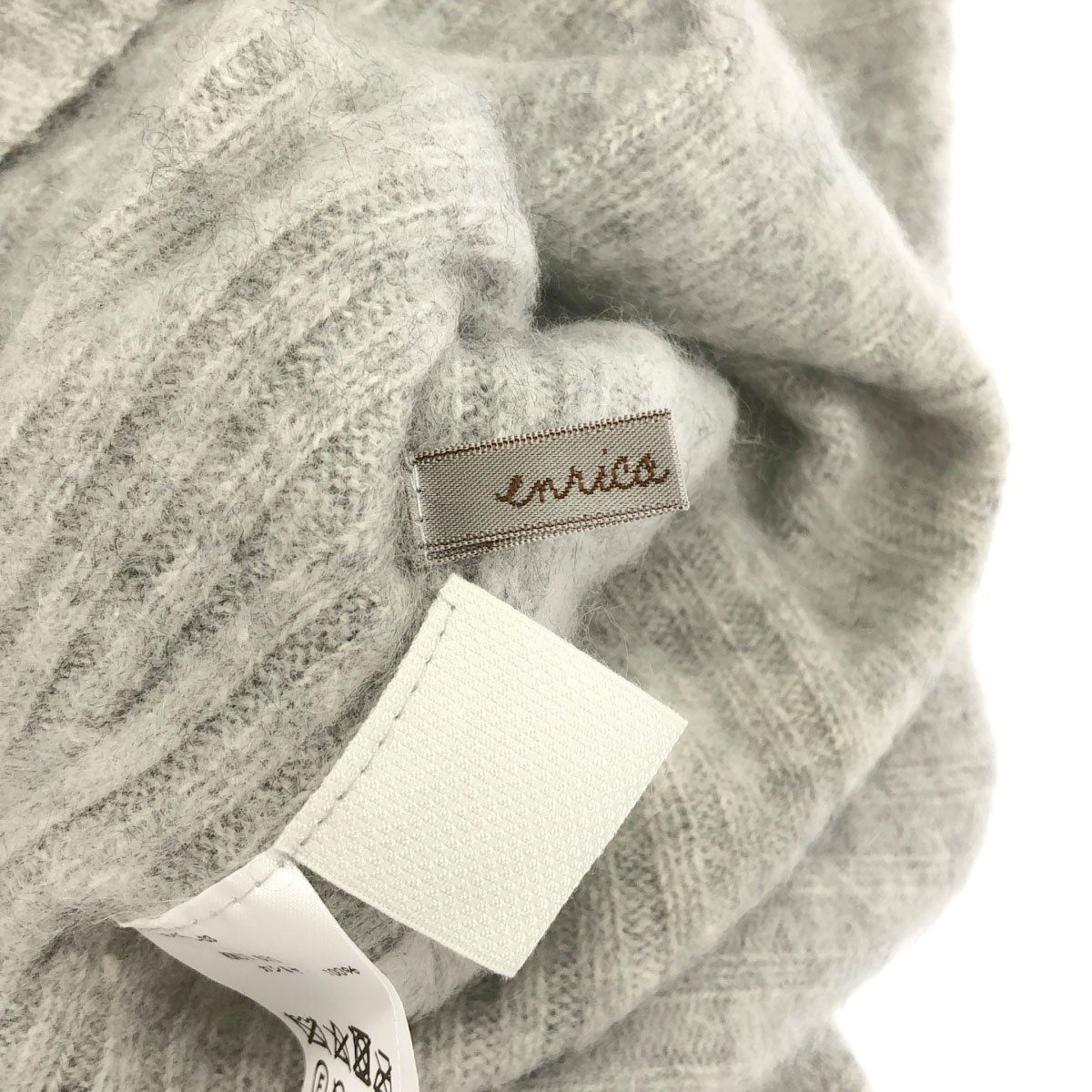 美品　enrica　カシミヤ100%　カシミヤシャギーカーディガン　変形 中古・古着通販】enrica (エンリカ) カシミヤシャギーニット