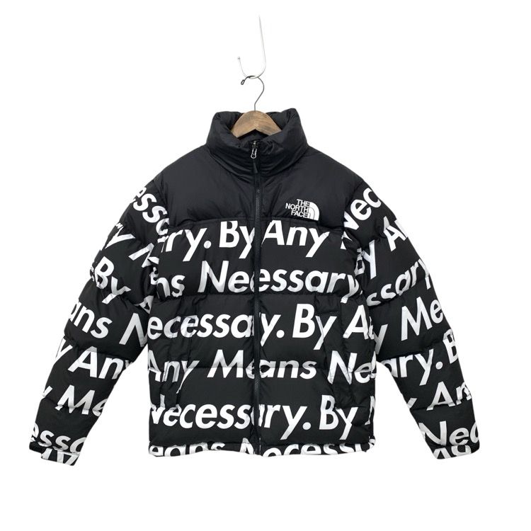 Supreme×THE NORTH FACE シュプリーム Nuptse Jacket By Any Means Necessary ダウンジャケット ブラック S P ND515511