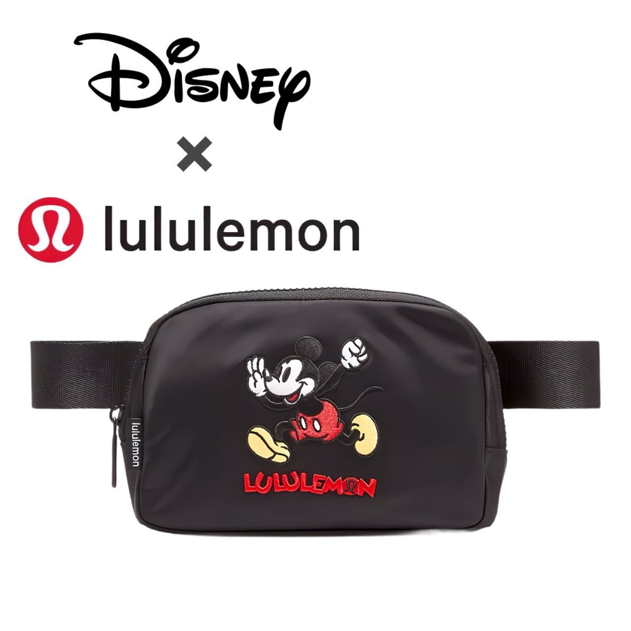 ディズニー x ルルレモン Everywhere ベルトバッグ 1L ミッキー