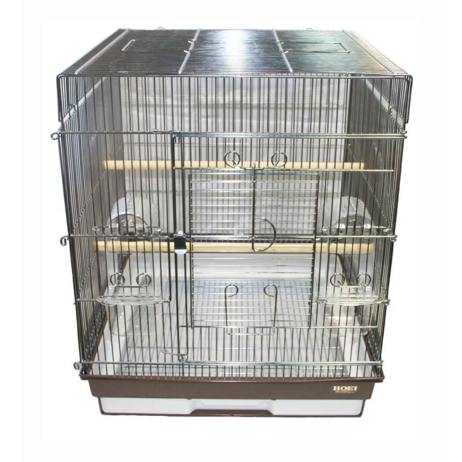 ＨＯＥＩ ４６５インコ手のりＧ 銀色メッキ ブラウン底 4963067012972