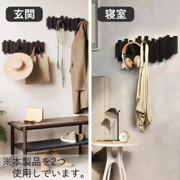 インテリア　ラック　収納　フック MUJIE 洋服 フック 玄関 ポーチ 靴 キャビネット ワードローブ ドア 背面 壁掛け コートフック パンチ フリー