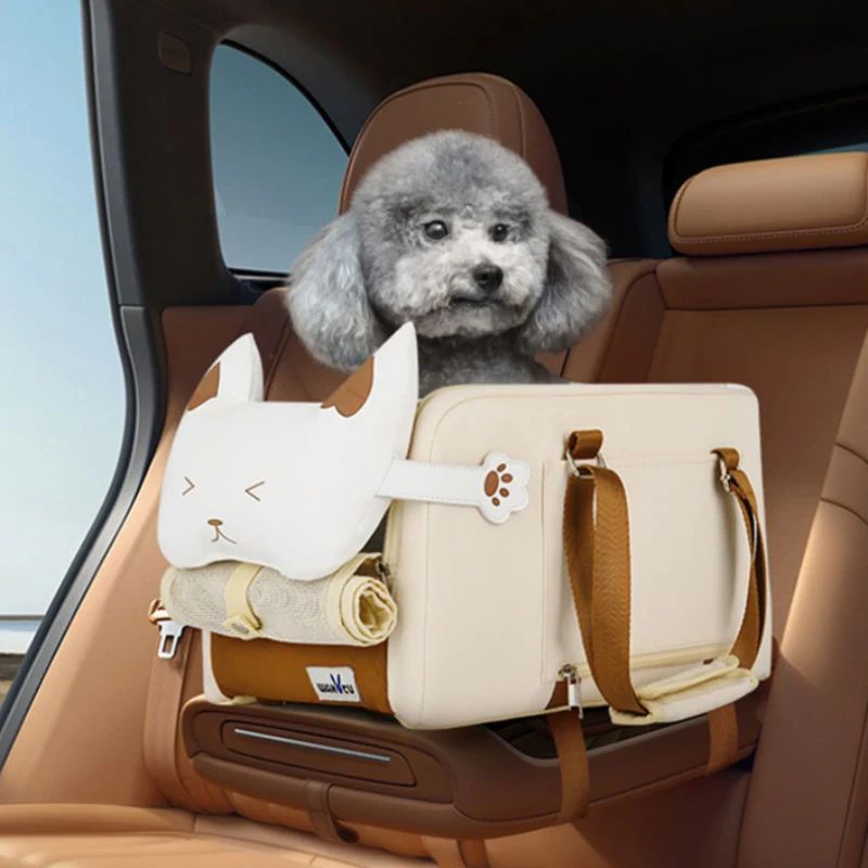 Wakytu ペットキャリー 猫用 犬用 ベッド キャリーバッグ お出かけ 通院 車載 1.0|2.0版 洗える多機能ショルダー ca397