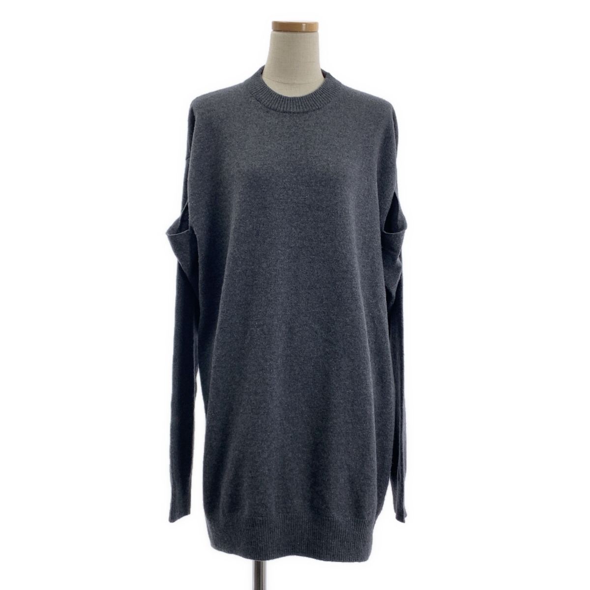 Maison Margiela | メゾンマルジェラ | 2019AW | カシミヤ混 ウール ニット ワンピース ドレス | XS | グレー | レディース