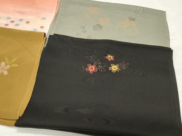 平和屋着物☆和装小物 上質な帯揚げ10枚 金銀糸 桜 雲重ね吉祥文