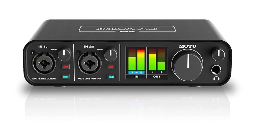 WJ22 ♥ MOTU モツ M2 2イン|2アウト USBオーディオインターフェース スタジオ品質サウンド 音楽制作 レコーディング ポッドキャスト制作 音響機器