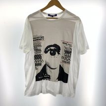 【中古】COMME des GARCONS 17SS eye プリントTシャツ サイズL ホワイト コムデギャルソン[19]